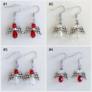 Beaded Angel Earrings